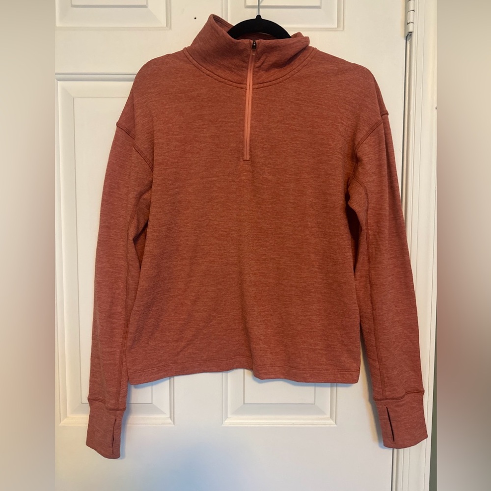 Outdoor Voices Fleece Lined Pink Pullover